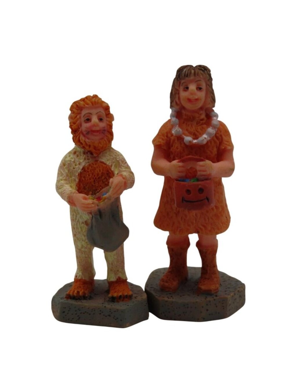 Lemax 32745 Lion and Caveman Spooky Town Trick or Treater Halloween Village